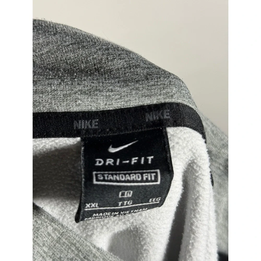 Nike Dri-FIT Mens XXL Grey Heather Quarter Zip Pullover‎ Standard Fit Sweatshirt